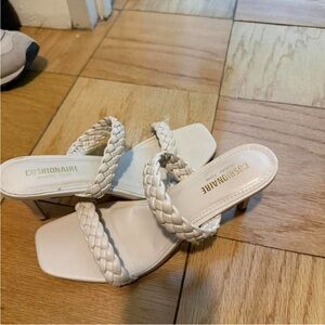 Women's Cream Braided Sandals